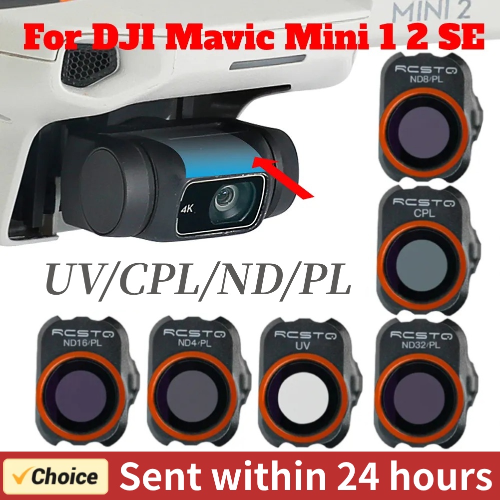 Drone Ndvi - Dji mini 2カメラレンズフィルター,dji mavic用フィルター1/2/SE,フィルターセットuv/cpl/4ND pl/8 ND