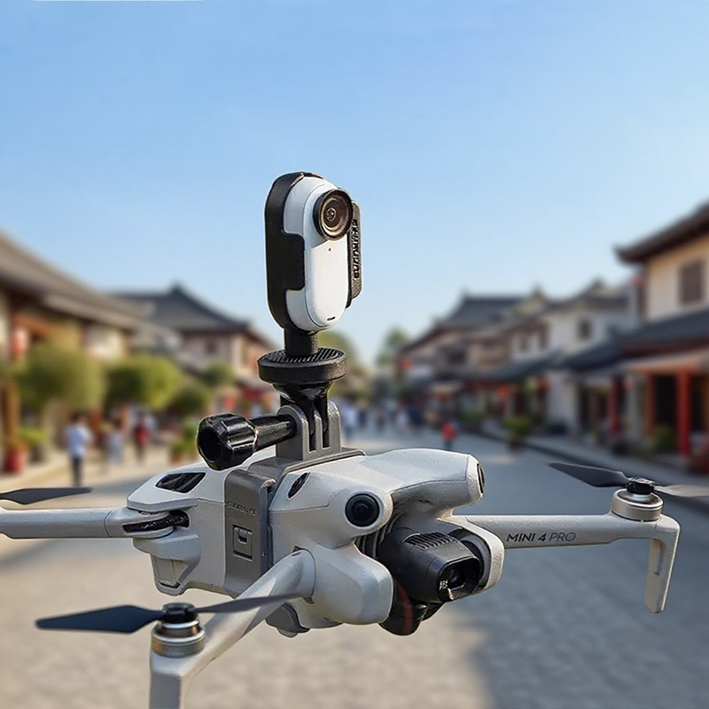 Dji Drone Mini 4 Pro - スポーツカメラブラケット GoPro/insta360 GO/DJI Action対応/フィルライトトップマウントアダプター DJI Mini