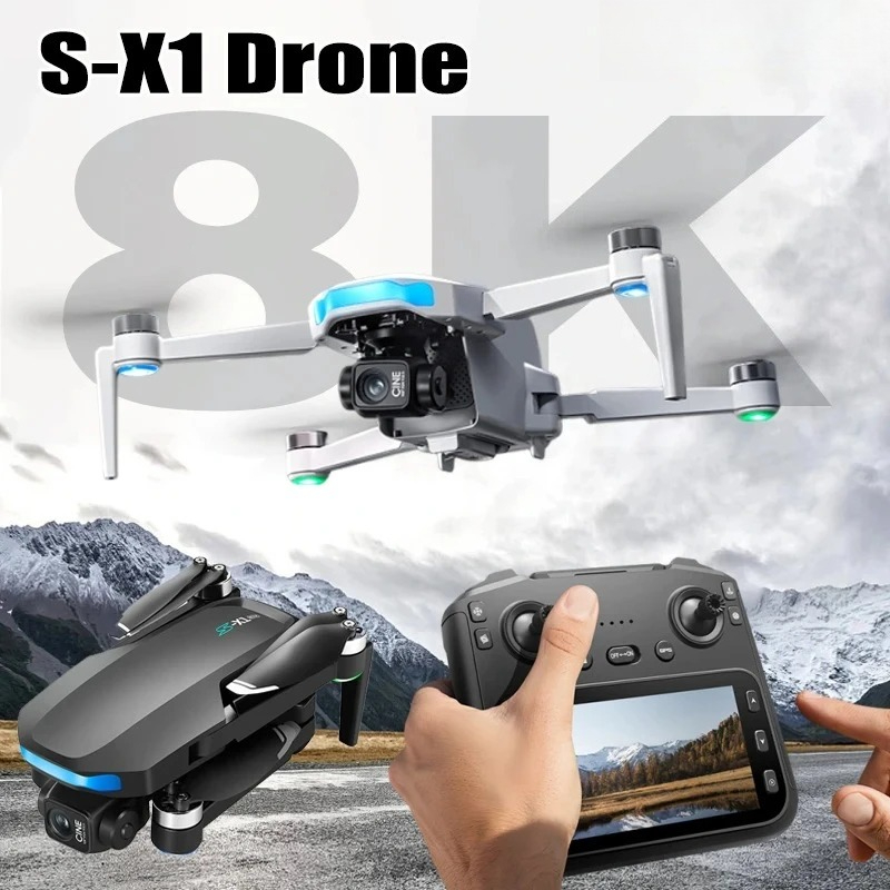 Drone Multispectral - オリジナルS-X1ドローン 8K HD プロフェッショナル WIFI 5G
