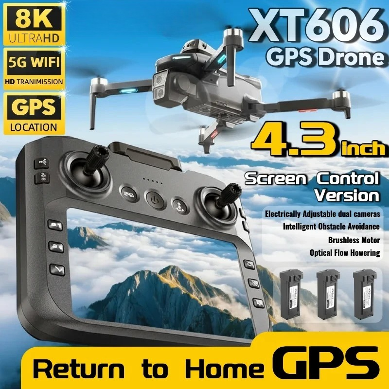 Drone Multispectral - ベストディール XT606 MAX ドローン GPS 4K