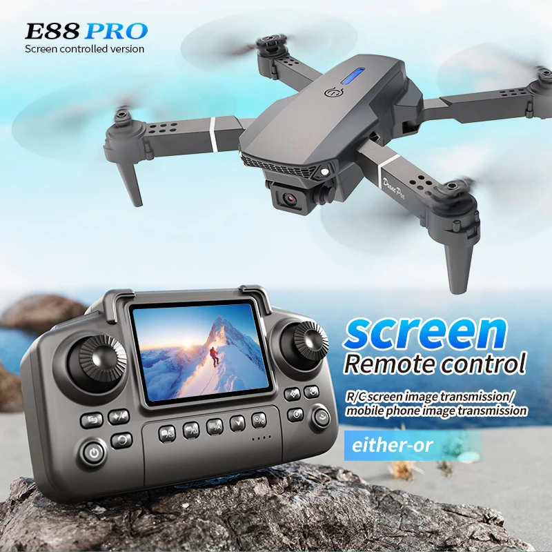 プロフェッショナル E88 プロドローン スクリーン付き 8 - Drone Cinematic のレビューと価格