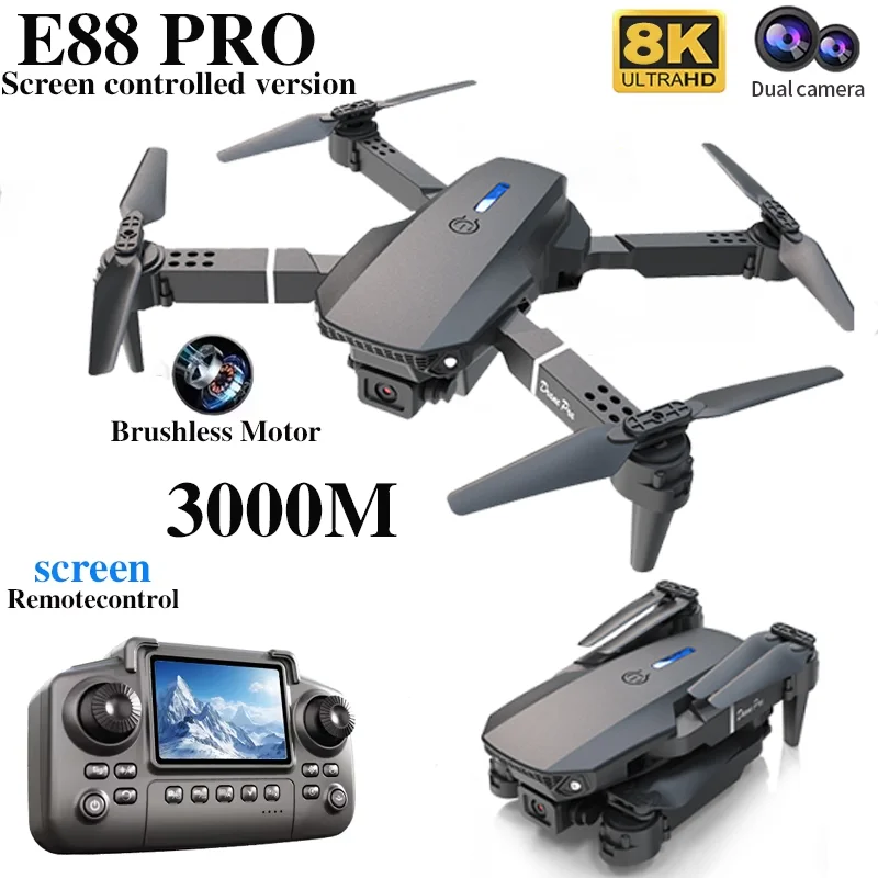 プロフェッショナル E88 プロドローン スクリーン付き 8 - Drone Cinematic のレビューと価格