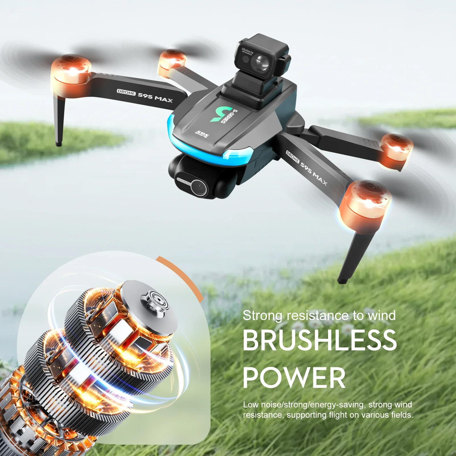 新しい S9S MAX ミニドローン 4K 2 軸 PTZ  - Drone Mapping のレビューと価格