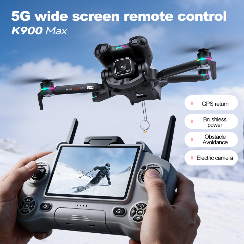 新型K900 MAX GPSドローン、4Kプロフェッショナル - Drone Multispectral のレビューと価格