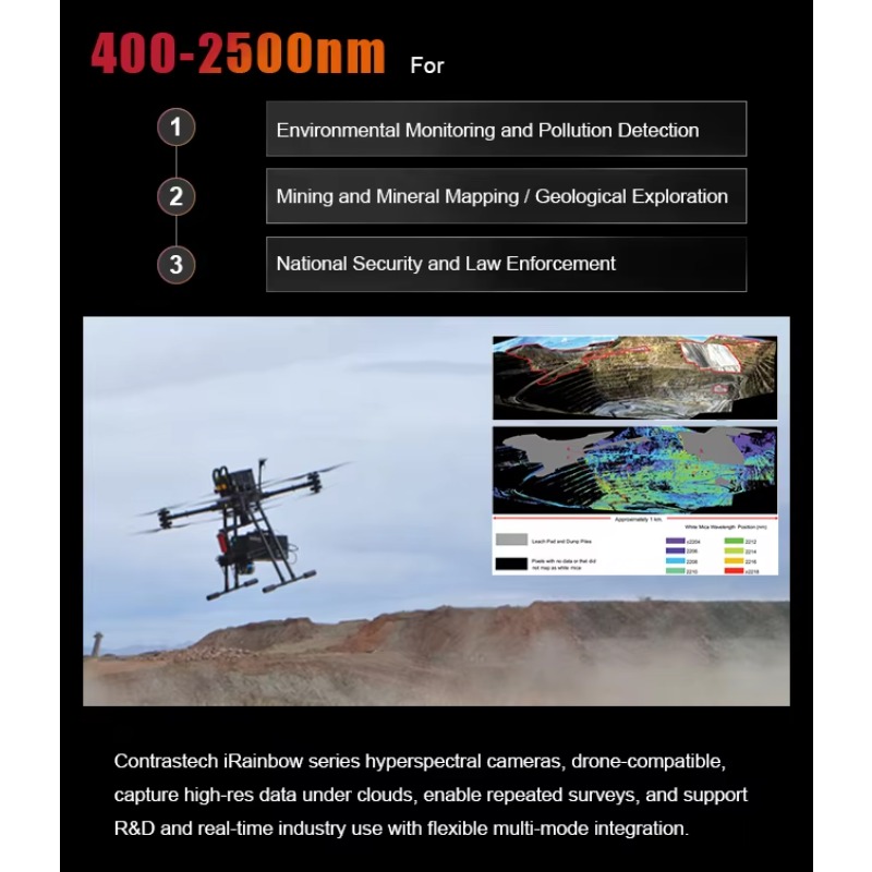 1200バンド軽量400-1000nmドローンNIRハイパー - Drone Agriculture Monitoring のレビューと価格