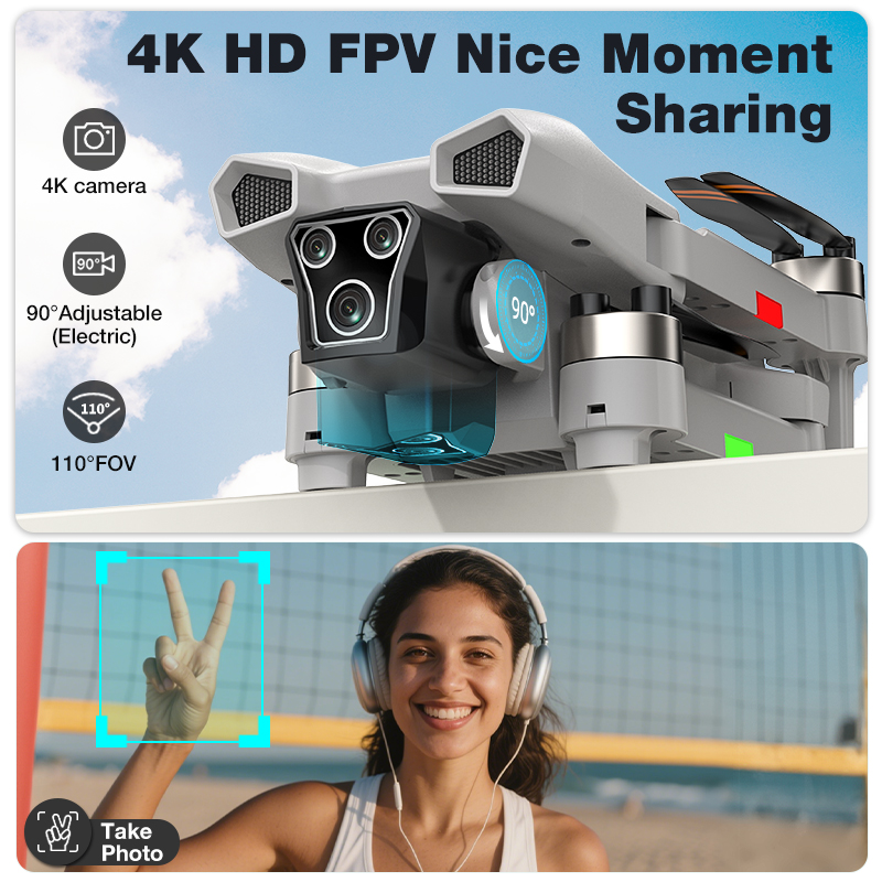 新型ホットL017プロドローン ブラシレス 3Dロール 36 - Drone Cinematic のレビューと価格