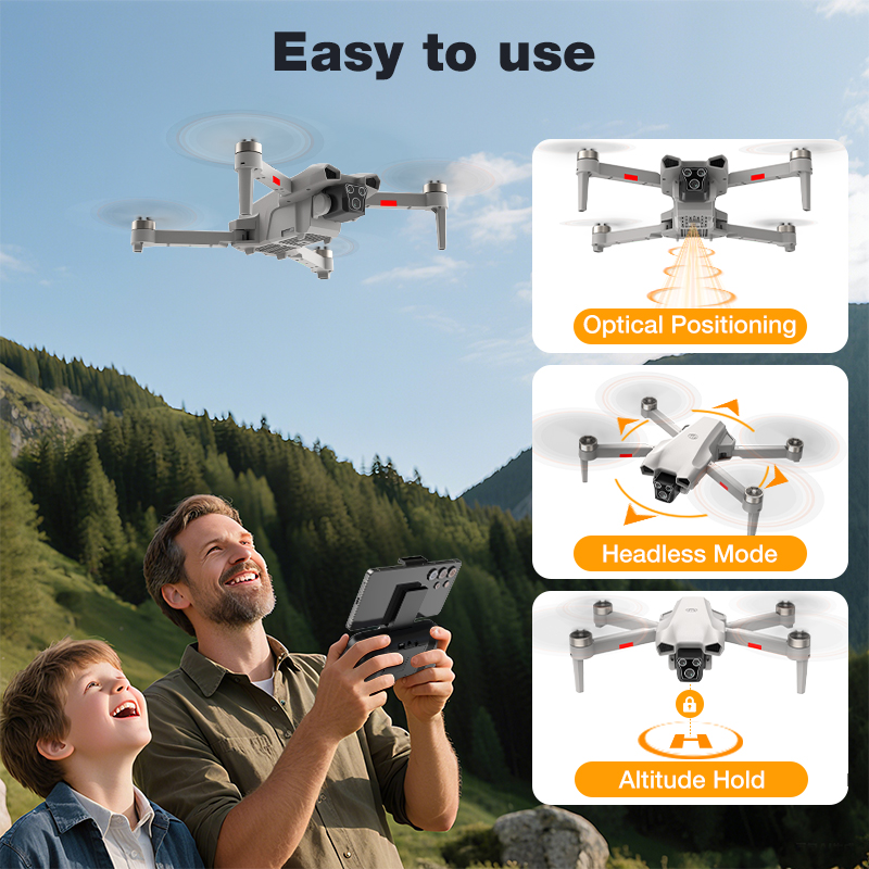 新型ホットL017プロドローン ブラシレス 3Dロール 36 - Drone Cinematic のレビューと価格